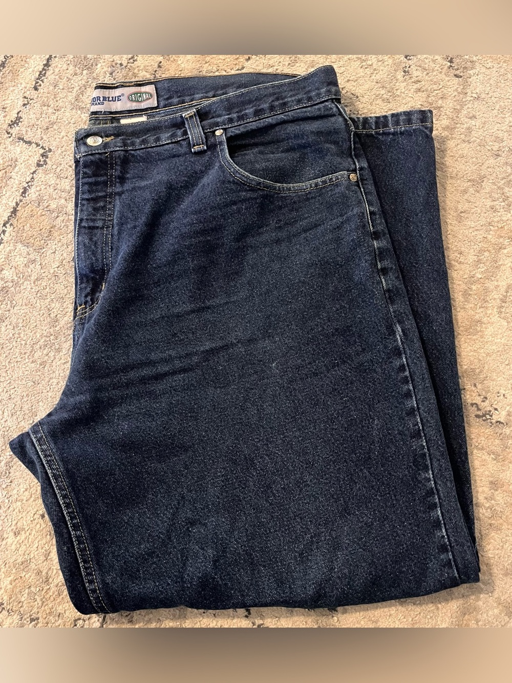 Vintage Anchor Blue Jeans Mens 42 Blue Original Grunge Baggy Skater Y2K 42x30